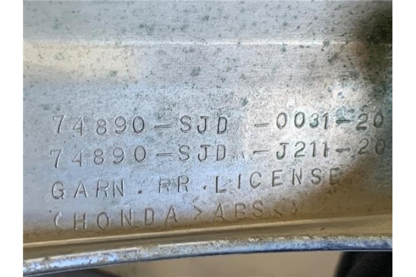 Recambio de moldura porton trasero para honda fr-v (be) 1.7 referencia OEM IAM 74890SDJ003120 74890SJDJ21120 