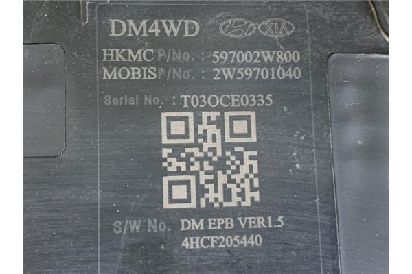 Recambio de centralita freno estacionamiento automatico para hyundai santa fe (dm) 2.2 tecno 4wd referencia OEM IAM 597002W800 2