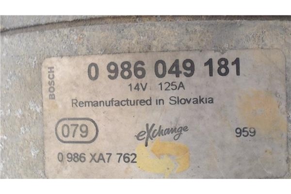 Recambio de alternador para ford transit connect (p65_, p70_, p80_) 1.8 di referencia OEM IAM 0986049181  