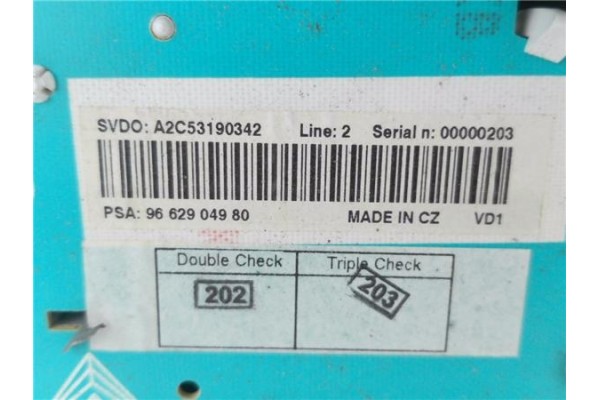 Recambio de cuadro completo para peugeot 207 1.6 hdi referencia OEM IAM 9682904980 A2C53190342 