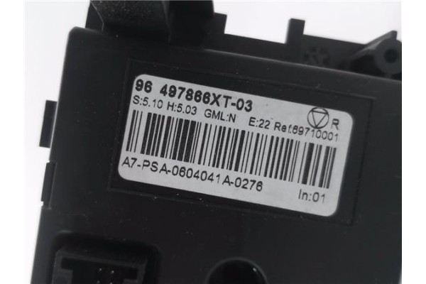 Recambio de mandos climatizador para peugeot 207 1.6 hdi referencia OEM IAM 96497866XT 6452R4 