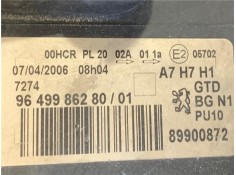 Recambio de faro delantero izquierdo para peugeot 207 1.6 hdi referencia OEM IAM 964998628001 89900872 