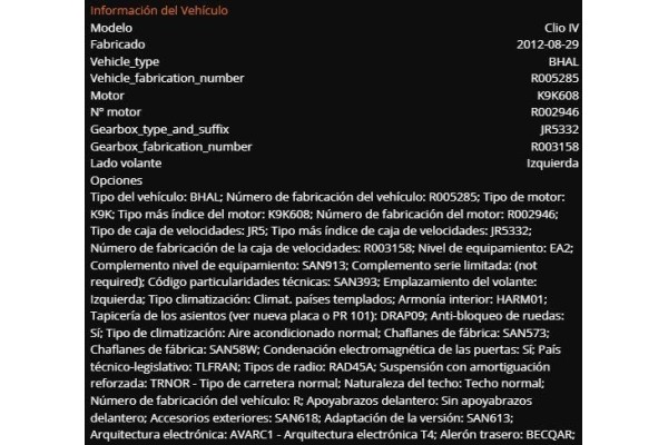 renault clio iv del año 2012