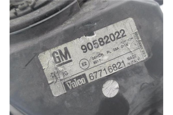 Recambio de faro delantero dcho para opel zafira a 2.0 dti 16v referencia OEM IAM 90582022 67716821 1216277 , OPEL | 9118792 , O