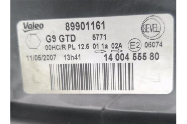 Recambio de faro delantero izquierdo para peugeot expert furgón (vf3a_, vf3u_, vf3x_) 2.0 hdi 120 referencia OEM IAM 89901161 14