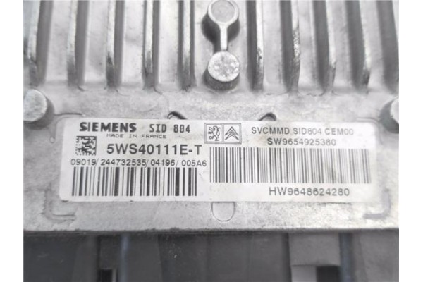 Recambio de centralita para citroen c2 1.4 hdi referencia OEM IAM 5WS40111ET 9654925380 