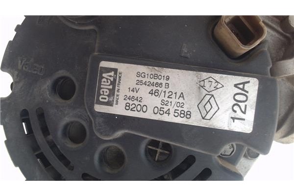 Recambio de alternador para renault megane i (ba0/1_) 1.9 dci referencia OEM IAM 82000545588 2542466B 