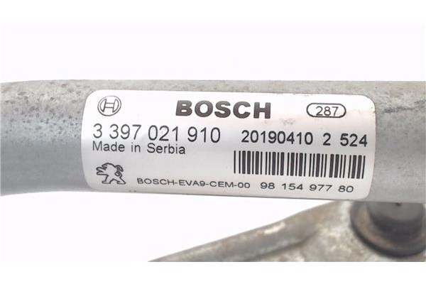 Recambio de motor limpiaparabrisas delantero para peugeot 208 1.2 access referencia OEM IAM 039024158912V058 3397021910 