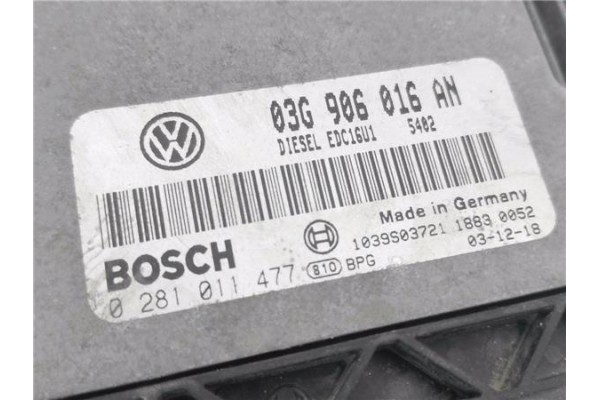 Recambio de centralita para volkswagen golf v (1k1) 2.0 tdi 16v referencia OEM IAM 03G906016AN 281011477 