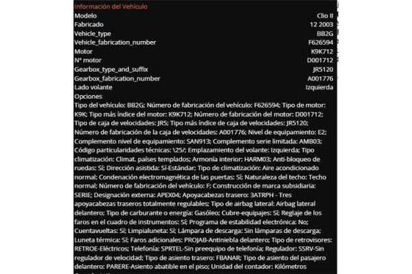 renault clio ii fase ii (b/cb0) del año 2004