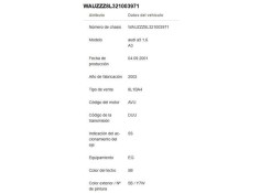 audi a3 (8l) del año 2001
