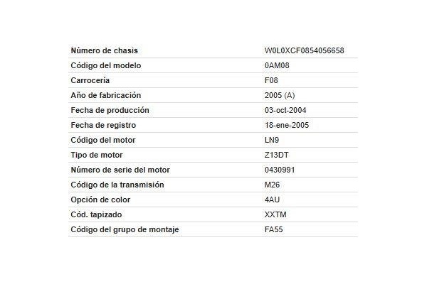 opel corsa c del año 2005