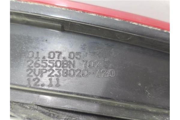 Recambio de piloto trasero derecho para nissan almera ii hatchback (n16) 1.5 referencia OEM IAM 26550BN702  