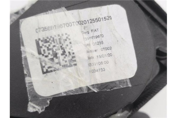 Recambio de cinturon seguridad trasero izquierdo para fiat ii tipo (356) berlina 1.3 easy referencia OEM IAM 7356919670  