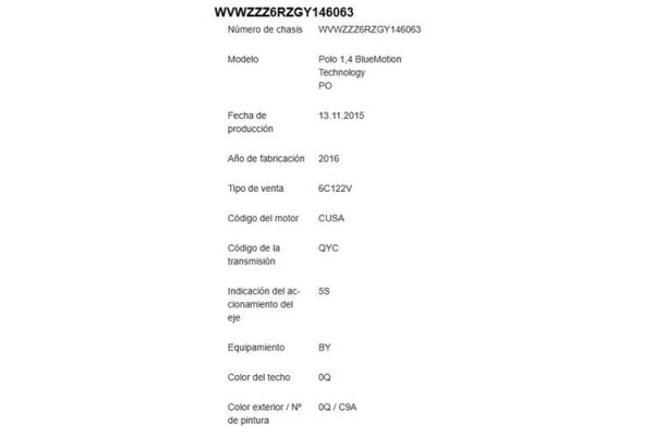 volkswagen polo v (6c1) del año 2016