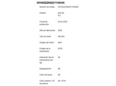 volkswagen polo iv (9n1) del año 2002
