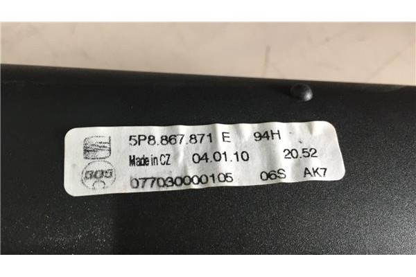 Recambio de bandeja trasero para seat altea xl (5p5)(10.2006) 1.6 tdi referencia OEM IAM 5P8867871E 077030000105 