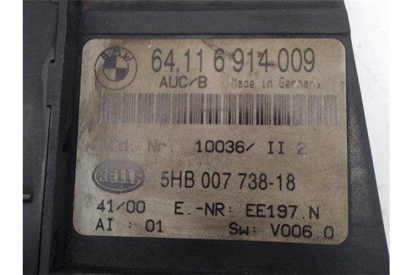 Recambio de mandos climatizador para bmw serie 3 berlina (e46) referencia OEM IAM 64116914009  
