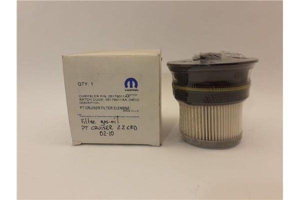 Recambio de filtro gasoil para chrysler pt cruiser (pt)(2000) 2.2 crd custo limited [2,2 ltr. - 89 kw crd cat] referencia OEM IA