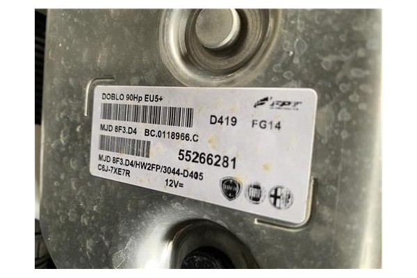 Recambio de centralita para opel combo d 1.3 cargo l1h1 2,2t referencia OEM IAM 55266281 MJD8F3D4 