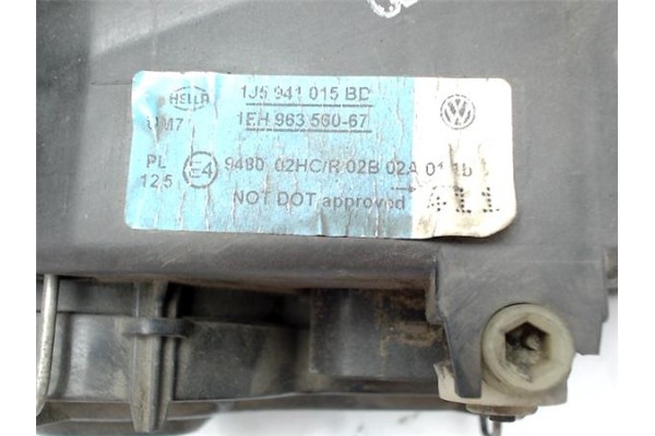 Recambio de faro delantero izquierdo para volkswagen bora berlina (1j2) referencia OEM IAM 1J5941015BC 1EH96356067 