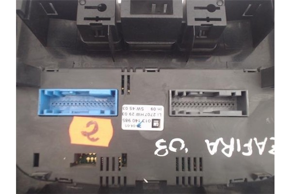 Recambio de mandos climatizador para opel zafira a referencia OEM IAM 013140985  