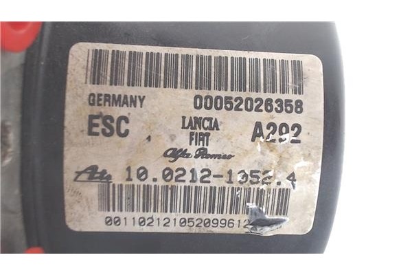 Recambio de nucleo abs para opel combo d 1.3 selection l2h1 referencia OEM IAM 00052026358  