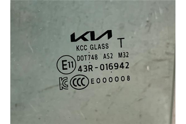 Recambio de luna puerta trasero izquierda para kia picanto (ja) 1.0 gdi drive 5mt referencia OEM IAM 43R016942  