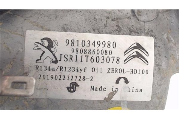 Recambio de compresor aire acond. para peugeot 208 1.2 access referencia OEM IAM 9810349980  