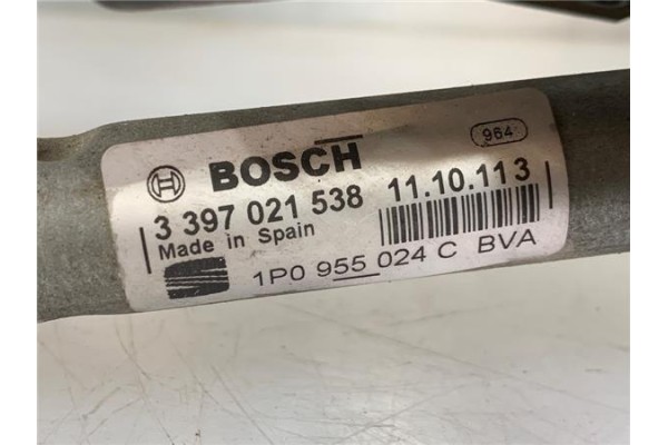 Recambio de motor limpiaparabrisas delantero para seat leon (1p1) 1.6 tdi referencia OEM IAM 1P0955120B 3397021538 