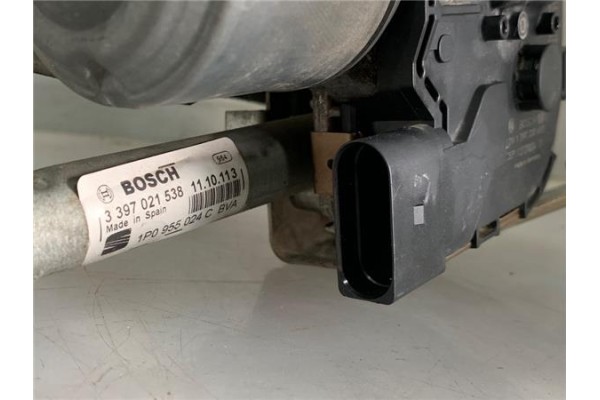 Recambio de motor limpiaparabrisas delantero para seat leon (1p1) 1.6 tdi referencia OEM IAM 1P0955119D 3397021537 