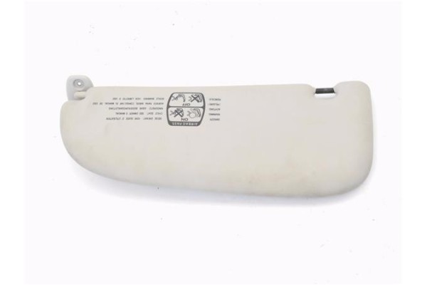 Recambio de parasol derecho para peugeot 206 1.6 hdi 110 referencia OEM IAM 8143EP  