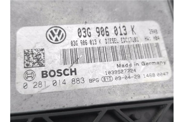 Recambio de centralita para seat ibiza berlina (6j5) 1.9 tdi referencia OEM IAM 03G906013K 281014883 