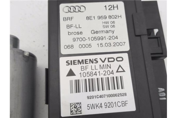 Recambio de motor elevalunas delantero derecho para audi a4 berlina (8e) 2.0 tdi (dpf) (125kw) referencia OEM IAM 8E1959802H 5WK