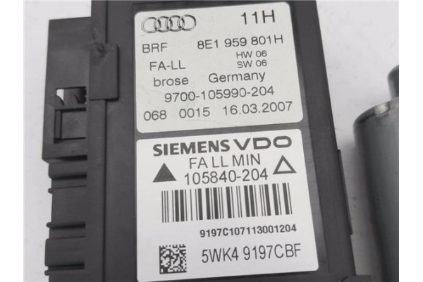 Recambio de motor elevalunas delantero izquierdo para audi a4 berlina (8e) 2.0 tdi (dpf) (125kw) referencia OEM IAM 8E1959801H 5