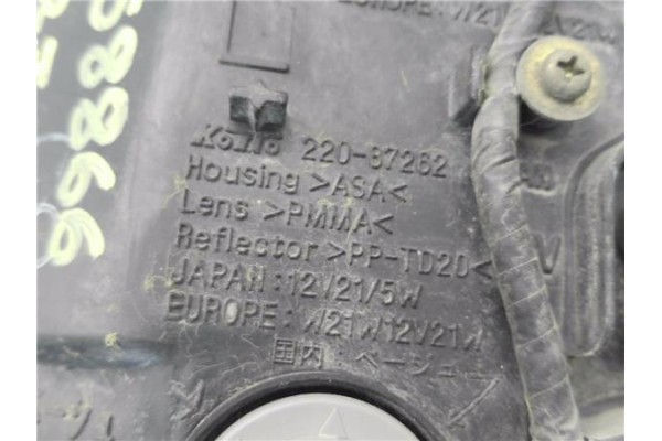 Recambio de piloto trasero izquierdo para mitsubishi space wagon (n80/n90) 2.4 gdi referencia OEM IAM 22087262  