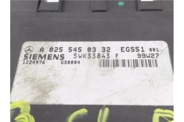 Recambio de centralita para mercedes-benz clase e (bm 210) berlina e 220 cdi (210.006) referencia OEM IAM A0255450332 5WK33843 