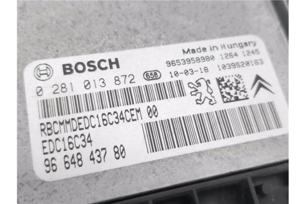 Recambio de centralita para peugeot 308 1.6 confort referencia OEM IAM 9664843780 281013872 