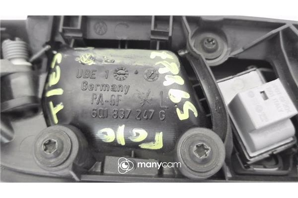 Recambio de manilla int. puerta delantero izquierda para volkswagen polo iv (9n1) 1.4 tdi referencia OEM IAM 6Q1837247G  
