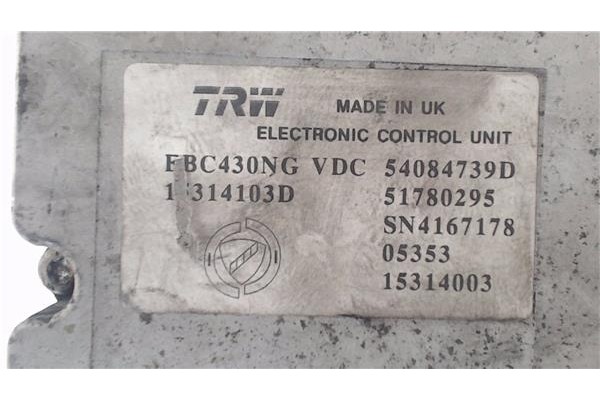 Recambio de nucleo abs para fiat croma (194) 1.9 d multijet referencia OEM IAM 54084739D 51780295 