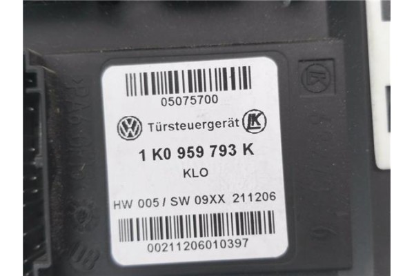 Recambio de motor elevalunas delantero izquierdo para volkswagen golf v plus (5m1) 2.0 tdi 16v referencia OEM IAM 5M1837401G 1K0