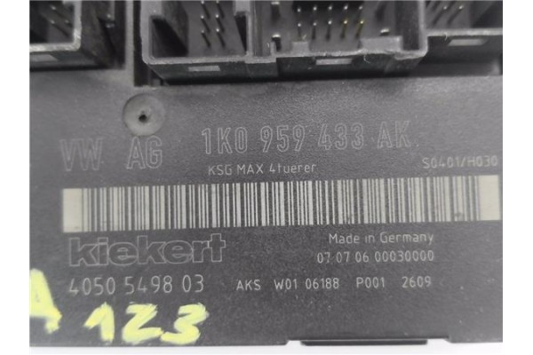 Recambio de modulo confort para skoda octavia berlina (1z3) 2.0 tdi 16v referencia OEM IAM 1K0959433AK 4050549803 