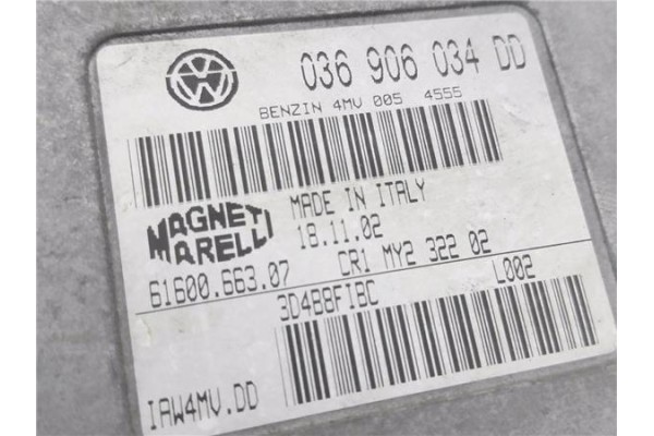 Recambio de centralita para volkswagen polo iv (9n1) 1.4 16v referencia OEM IAM 036906034DD 6160066307 