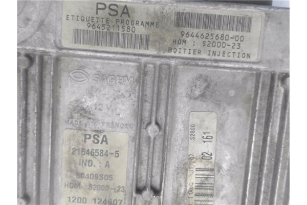 Recambio de centralita para peugeot 206 1.4 xr referencia OEM IAM 9644625680 216465845 