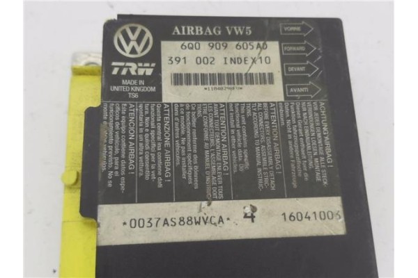 Recambio de centralita airbag para seat ibiza (6l1) 1.9 tdi referencia OEM IAM 6Q0909605AD 16041003 