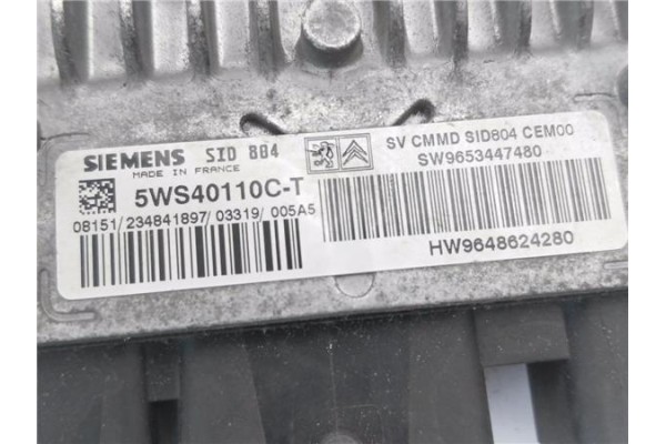 Recambio de centralita para citroen c3 1.4 hdi referencia OEM IAM 9648624280 5WS40110CT 