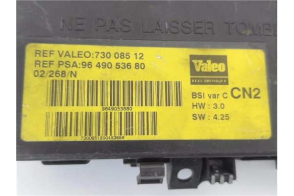 Recambio de caja fusibles/rele para citroen xsara berlina 2.0 hdi 90 referencia OEM IAM 9649053680 73008512 