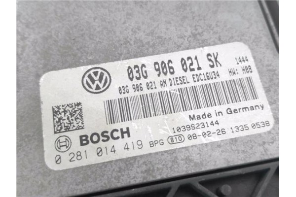 Recambio de centralita para seat altea xl (5p5) 1.9 tdi referencia OEM IAM 03G906021SK 281014419 