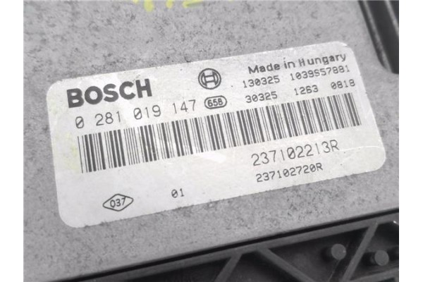 Recambio de centralita para dacia dokker 1.5 ambiance referencia OEM IAM 237102213R 281019147 