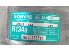 Recambio de compresor aire acond. para peugeot 206 cc cabrio-coupé 1.6 cc referencia OEM IAM 2064511444 9655191580 